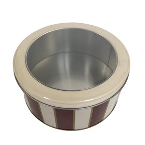 圆形系列锡盒礼品包装锡罐带透明窗 - Product Image 2