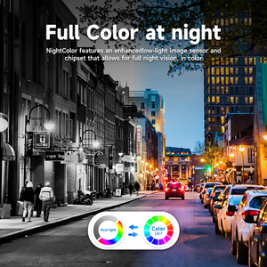 Cámara IP 4K Visión a color 24h Detección humana Audio incorporado Cámara domo de torreta POE Cámara IP Starlight