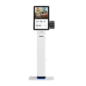 Supermercado self checkout quiosco servicio soporte de impresión registro software de pedidos escáner de código QR con lector de tarjetas de factura de efectivo - Product Image 1