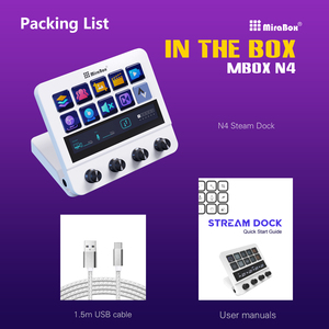 Versátil N4 Stream Deck Hub-Pantalla táctil, 10 teclas personalizadas, 4 diales giratorios-Plug & Play para transmisión, edición, suministro OEM - Product Image 6