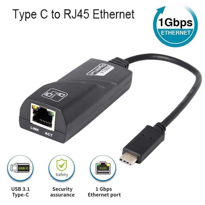 Noir-Type-C 1000 Mbps