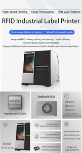 <strong>Android</strong> 9.0 2.4G/5G WIFI RFID <strong>Printer</strong> and Encoding Machine <strong>with</strong> Touch Screen for RFID Tag Printing Writing - Product Image 2