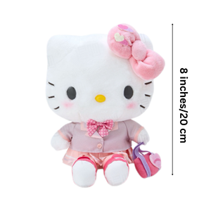 Bộ sưu tập đồ dùng học tập <span class=keywords><strong>Hello</strong></span> <span class=keywords><strong>Kitty</strong></span> Sanrio 8 inch, thú nhồi bông <span class=keywords><strong>Kitty</strong></span> hồng, <span class=keywords><strong>Kitty</strong></span> trong trường trung học, thú nhồi bông ngày tựu trường vui vẻ - Product Image 2