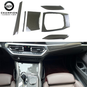 עבור bmw g20 g21 g81 g80 m3 m340i פנימי סיבי פחמן מכשיר לוח מרכז מסוף ידית 2019 2021 2022 2023