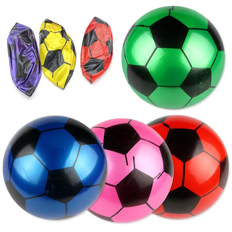 ילדים כדורגל צבעוני PVC מתנפח יד מכה כדורגל משחקי ספורט אימון משחקי חוץ כדורי חוף אלסטיים