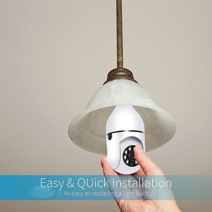Rilevamento del movimento Tuya Smart lampadina sistema di sicurezza telecamera 1080P HD WiFi Pan & Tilt - Product Image 4