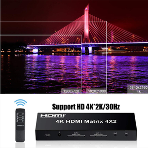 4K 4 2 out video matris değiştirici Splitter 4 2 Out 4x2 4X2 video Matrix anahtarı - Product Image 6