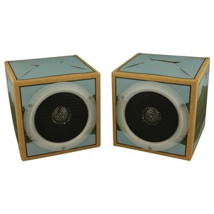 3.5毫米插孔回收印刷折叠纸折叠扬声器纸板扬声器 - Product Image 2