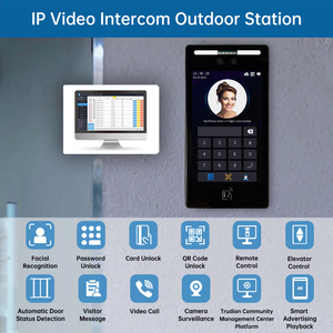Trudian HD 1080P riconoscimento facciale piattaforma Cloud per interni telecomando sblocco stazione per esterni Video controllo accessi Intercom - Product Image 3