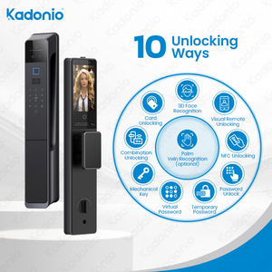 Kadonio completamente automatico WiFi Tuya Face ID Access Control elettrico catenaccio digitale blocco del cancello con interfono attivo - Product Image 2