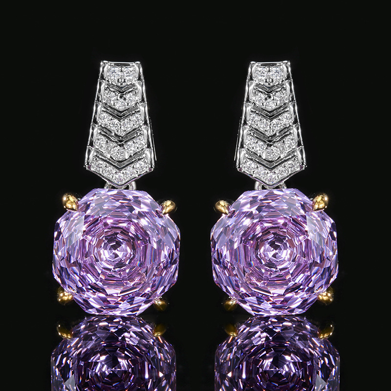 pendientes morados
