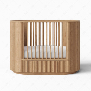 Sageliving Mới Hiện Đại Soild Gỗ Bé <span class=keywords><strong>Crib</strong></span> Không Độc Hại Kết Thúc Chuyển Đổi Thiết Kế Cho Trẻ Mới Biết Đi Đồ Nội Thất Nhà Trẻ - Product Image 2