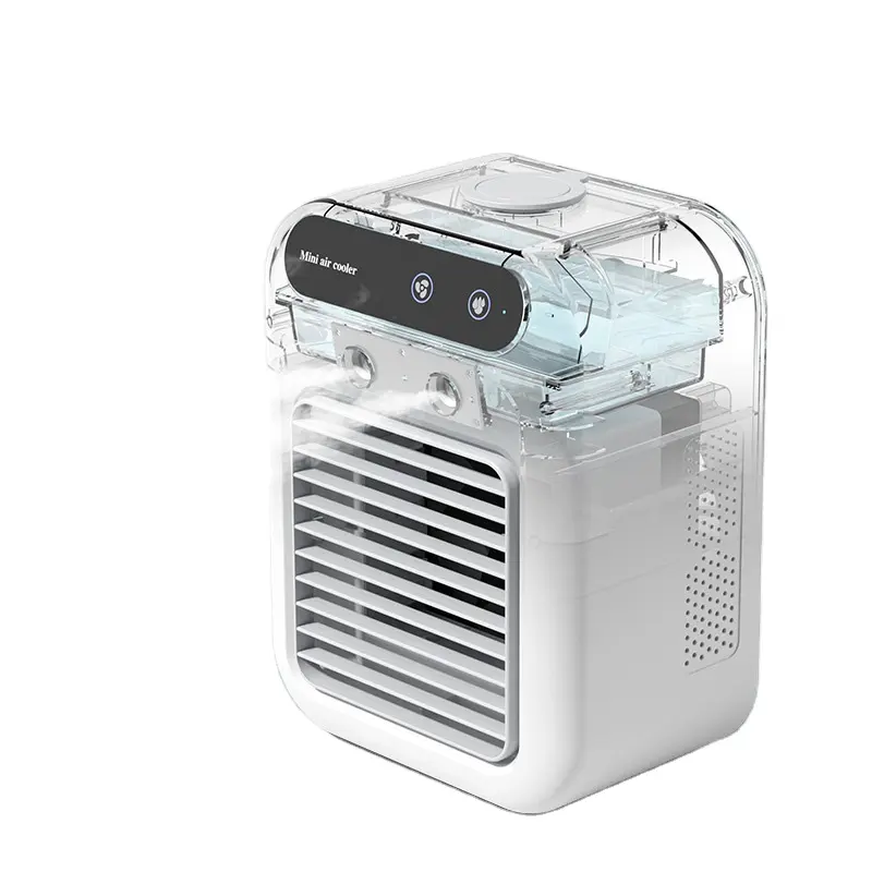 Vente en gros Nouveau design Ventilateur d'humidificateur portable Mini ventilateur électrique USB de refroidissement avec réservoir d'eau Mini ventilateur pour le bureau %