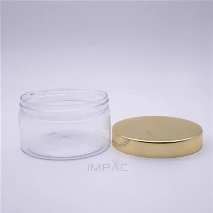 anpassbar 10 oz pcr kunststoff gold deckel creme-gläser behälter großhandel