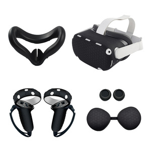 Gaming Accessories for Oculus <strong>Quest</strong> 2 Silicone Touch Controller Grip/Face/Headset Shell/lens Cover Silicone Protective case - Product Image 2