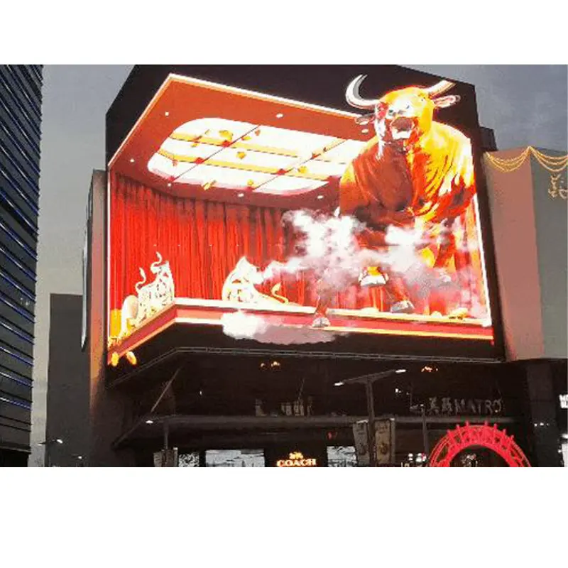 p10 Outdoor Digital Signage Display LED Naked Eye Advertising Display p5 3D LED Video Wall p6.25 LED Display Panel