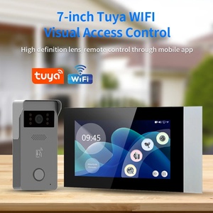 Tuya 720P 7インチIPビデオインターコムキット2線アナログWifiドアベルカラータッチ画面RFIDアクセス制御システムTCPネットワーク - Product Image 1