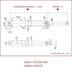 Inme lineer aktüatör 12v doğrusal hareket aktüatörler lineer Servo - Product Image 4