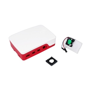 Official <strong>Raspberry</strong> <strong>Pi</strong> 4 <strong>Case</strong> <strong>Raspberry</strong> <strong>Pi</strong> 4 Enclosure with Optional Fan <strong>Pi</strong> Red Black Original ABS Shell - Product Image 1