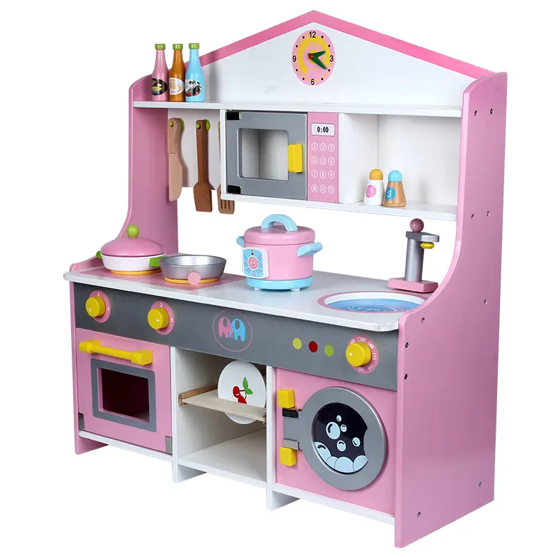 Hot Selling Children'S Toy Simulation Kitchen Play House Toy Gas Stove Kid Wooden Educational Toys