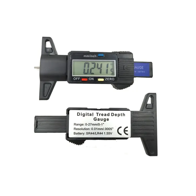 Medidor de pressão de pneus de carro digital, teste de range0-100PSI e medidor manual de profundidade