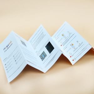 Tùy chỉnh hai mặt A5 A6 tráng giấy nghệ thuật in logo gấp menu Flyer tập sách hướng dẫn hướng dẫn sử dụng in tờ rơi - Product Image 2