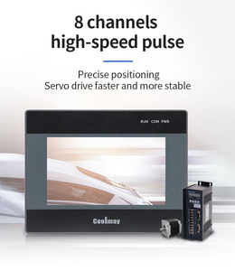 Salida de transistor todo en uno HMI PLC de 4,3 pulgadas, controlador lógico programable de PLC Industrial con pantalla táctil de pulgadas - Product Image 2
