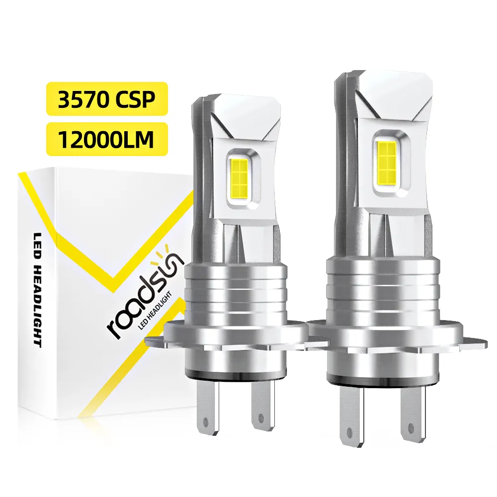 Roadsun H7 luces Led para coche Canbus 110W CSP Chip lámpara antiniebla Plug and Play sistemas de iluminación automática faros bombillas LED 12V 24V brillante