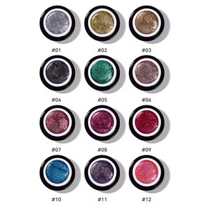 सुपर उज्ज्वल 12-रंग प्लैटिनम जेल पॉलिश यूव नाखून पेंट सेट ओएम निजी लेबल सैलून नाखून कला डिजाइन धातु फिनिश के साथ डिजाइन - Product Image 3