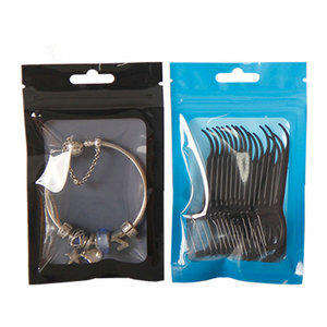 לוגו מותאם אישית ziplock שקיות פלסטיק קטנות תלוי כותרת תלוי עם נייר אלומיניום זול יותר אריזה לעמוד אחסון נוח