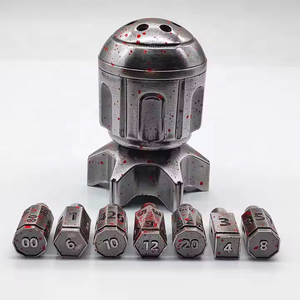 8 cái mát Rocket RPG Dice Set xoay Revolver kim loại DICE chủ DND đa diện Bullet Board trò chơi phụ kiện <span class=keywords><strong>Fidget</strong></span> Spinner DICE - Product Image 2