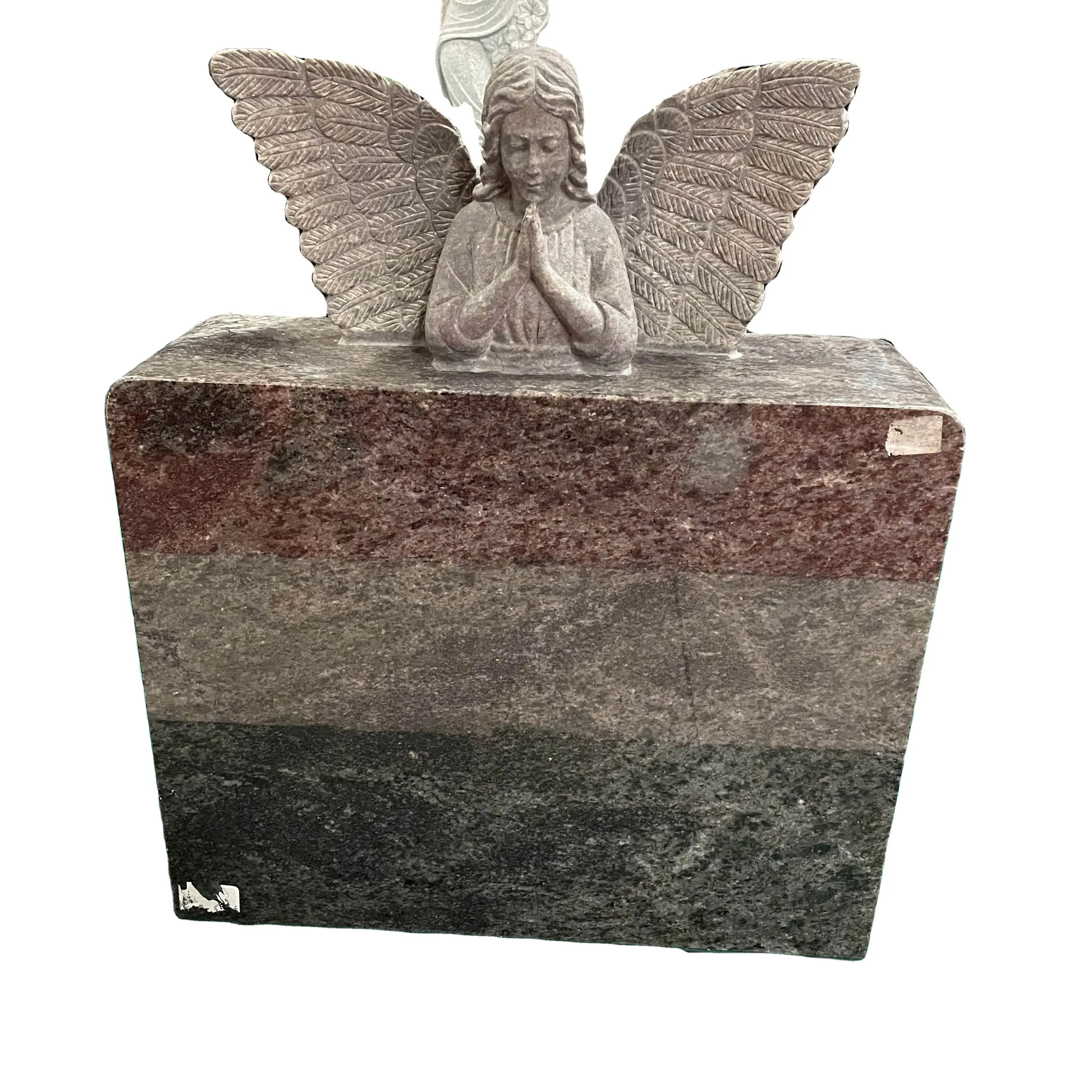 Гранитный камень, статуэтка ангела в американском стиле, резьба, памятник надгробия