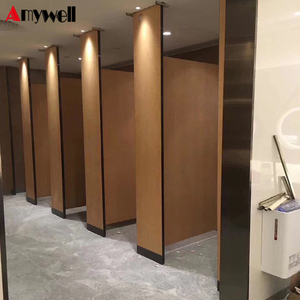 Toilet Cubicle Modular Wood Bathroom <strong>Partitions</strong> Toilet Phenolic Cubicle Compact Board - Product Image 2