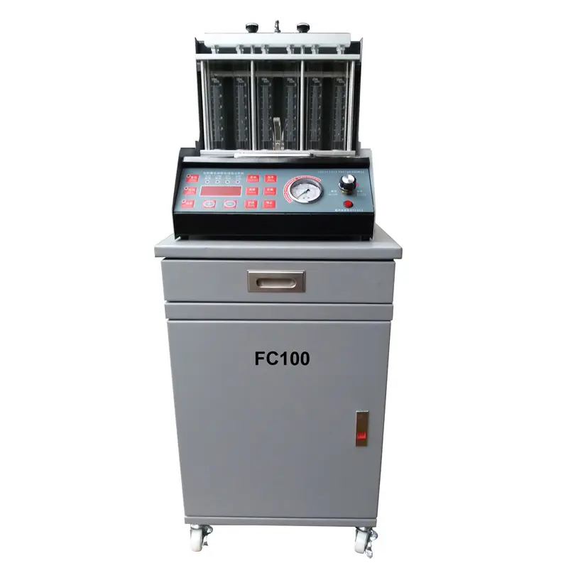 FC100 6 실린더 연료 인젝터 테스터 및 클리너 기계 진단 도구