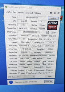 16GB HBM2を搭載したRadeon VI16Gグラフィックカードの場合4096ビットメモリサポートCrossFire Technology for Radeon VIIビデオカード - Product Image 5