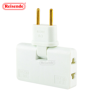 EU-Stecker konverter Eins in drei 180-Grad-Verlängerungsstecker Multi-Stecker Mini Slim Wireless Outlet Adapter - Product Image 2