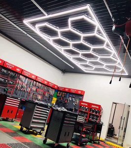 SUEZ 6500K garage esagonale led light plafoniera led light garage detailing plafoniera a nido d'ape - Product Image 6