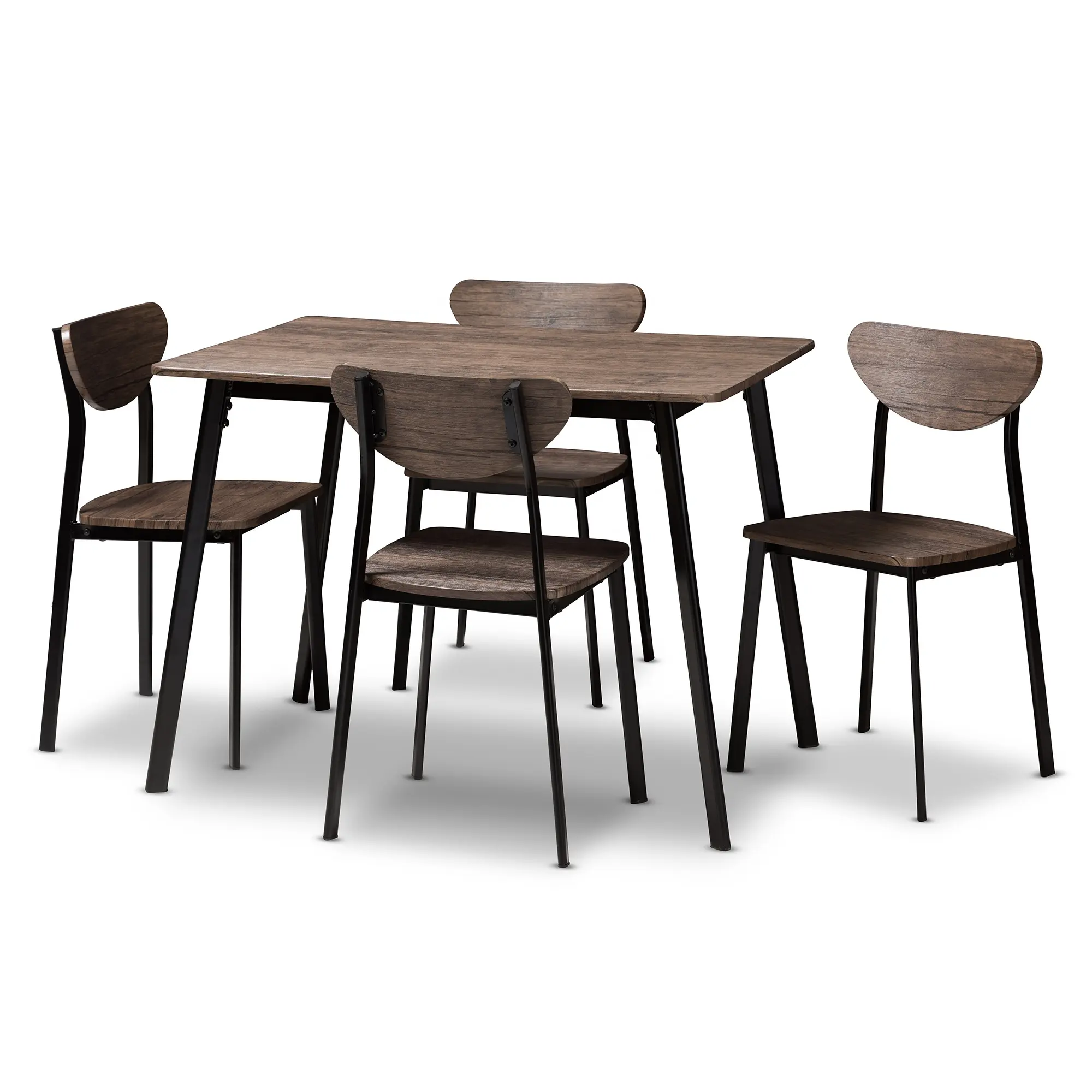 Wholesale Cheap Modern Dining room Set Table Wooden Table Top 5 Pieces Kitchen Living Room Furniture DS-642