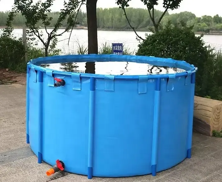 Litong comercial impermeável azul pvc encerado piscina fisn tanque personalizado 10000L encerado para lago de peixes