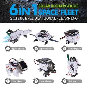 BGL Stem Solarenergie 6 In 1 Zusammen gebaute Toy Space Fleet Science Experiment Diy Space Intelligenter Roboter