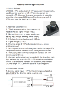 Переключатель затемнения PWM Dimmer DC 0-10 В для светодиодных ламп мини-контроллер поворотный переключатель - Product Image 2