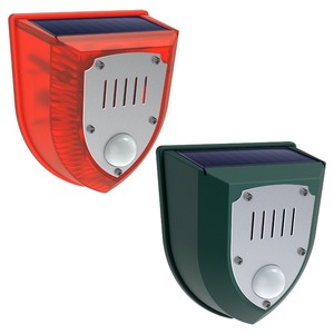 सौर गति सेंसर एंटी-चोरी पशु सरीसृप अलार्म लाइट 128db ध्वनि सामग्री के साथ 5-8 मीटर डिटेक्शन रेंज - Product Image 1