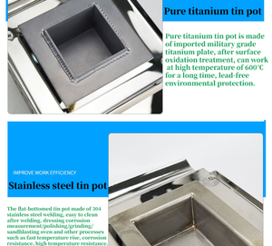 Высокое качество 1800 Вт цифровой дисплей MS-2516 олова плавильная печь энергосберегающий чистый титановый паяльник - Product Image 5