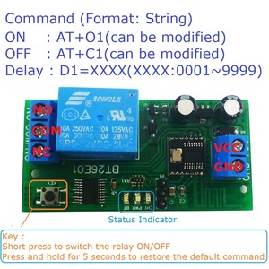DC 12V IOS AndroidBluetooth互換BLEリレー2.4GRFリモートコントロールIOTモジュールコマンドカスタマイズスイッチボードBT26E01 - Product Image 4