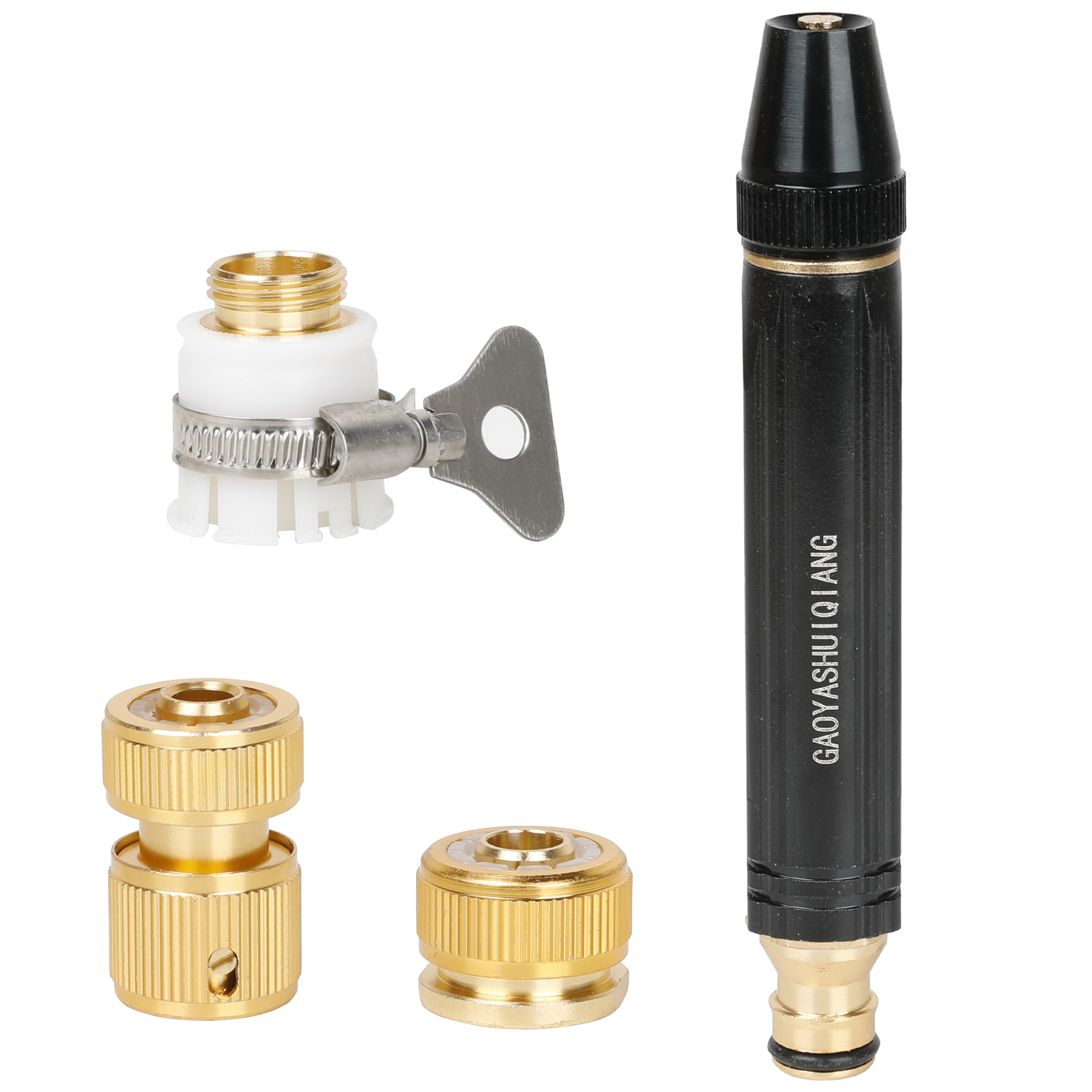 Conjunto de conectores de aleación de aluminio-metal negro