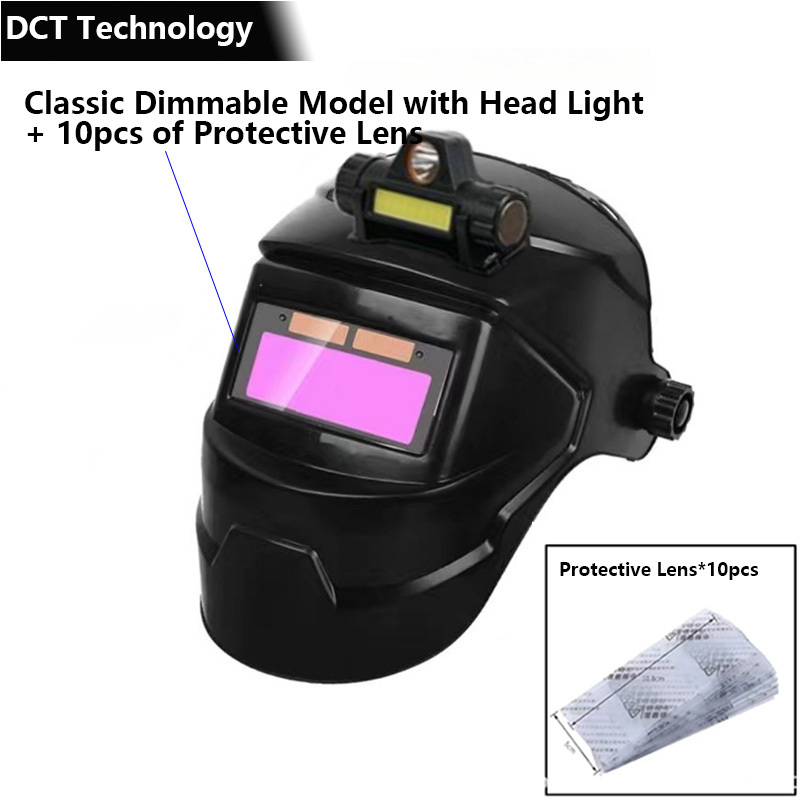 Modelo C regulable, lente protectora de 10, faro delantero.