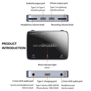 Clavax CLSC- MH319 canlı yayın ses kartı 5-in-1 dönüştürücü Apple Android tip-c cep telefonu canlı yayın için uygun - Product Image 5