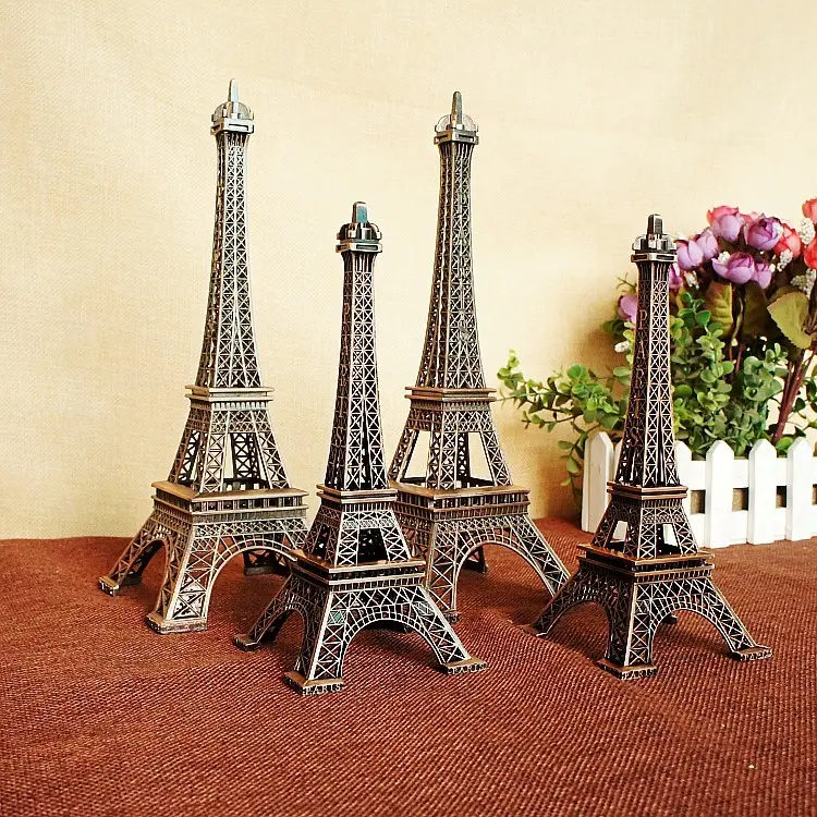 Fabriek Directe Creatieve Smeedijzeren Ambachtelijke Eiffeltoren Model Ornamenten Schieten Props Geschenken Groothandel