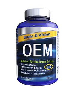 Factory <strong>Brain</strong> <strong>and</strong> Vision Supplement 120 Tablets to Enhance <strong>Memory</strong> <strong>and</strong> <strong>Improve</strong> Vision for Adults - Product Image 1
