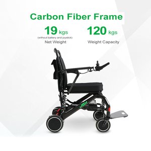 Động cơ không chổi than sợi carbon xe lăn điện màu đen 180wx2 động cơ - Product Image 3